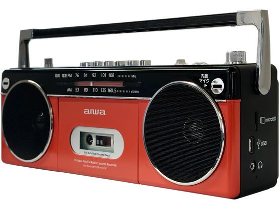 aiwa ラジオカセットプレーヤー GAA4-RCP0002(RD) 通販【フォレスト