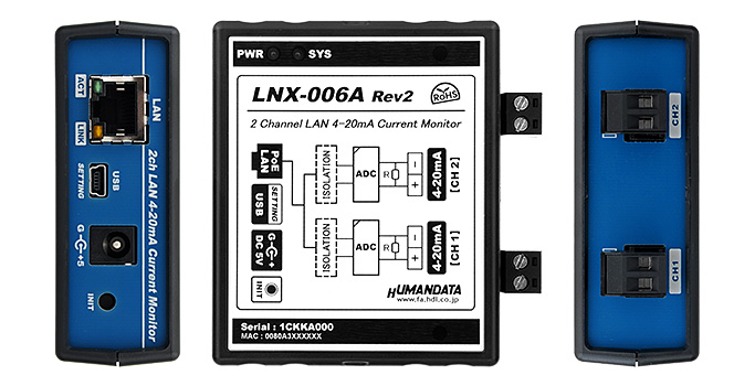 LNX-006A - ヒューマンデータのLAN・USBシリーズ専用サイト