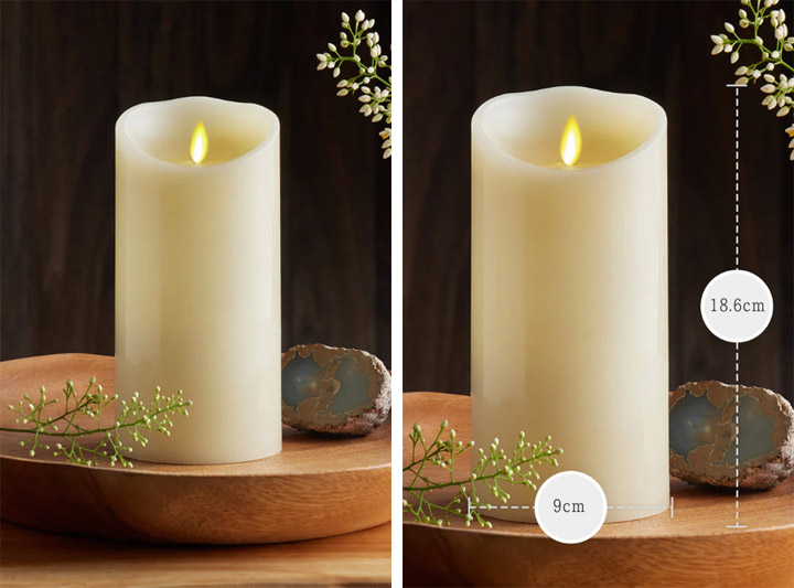 LUMINARA（ルミナラ） ｜ LEDキャンドル ピラー 3.5×7インチ（直径約