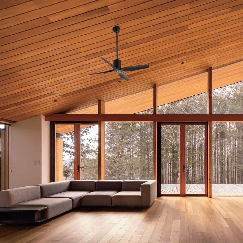 即日発送 大風量 傾斜対応 軽量 オーデリック製シーリングファン