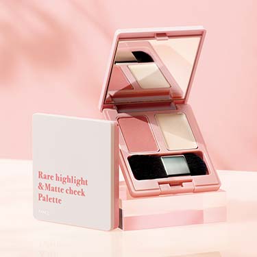 化粧品】限定メイク レアハイライト＆マットチークパレット＜グロウ