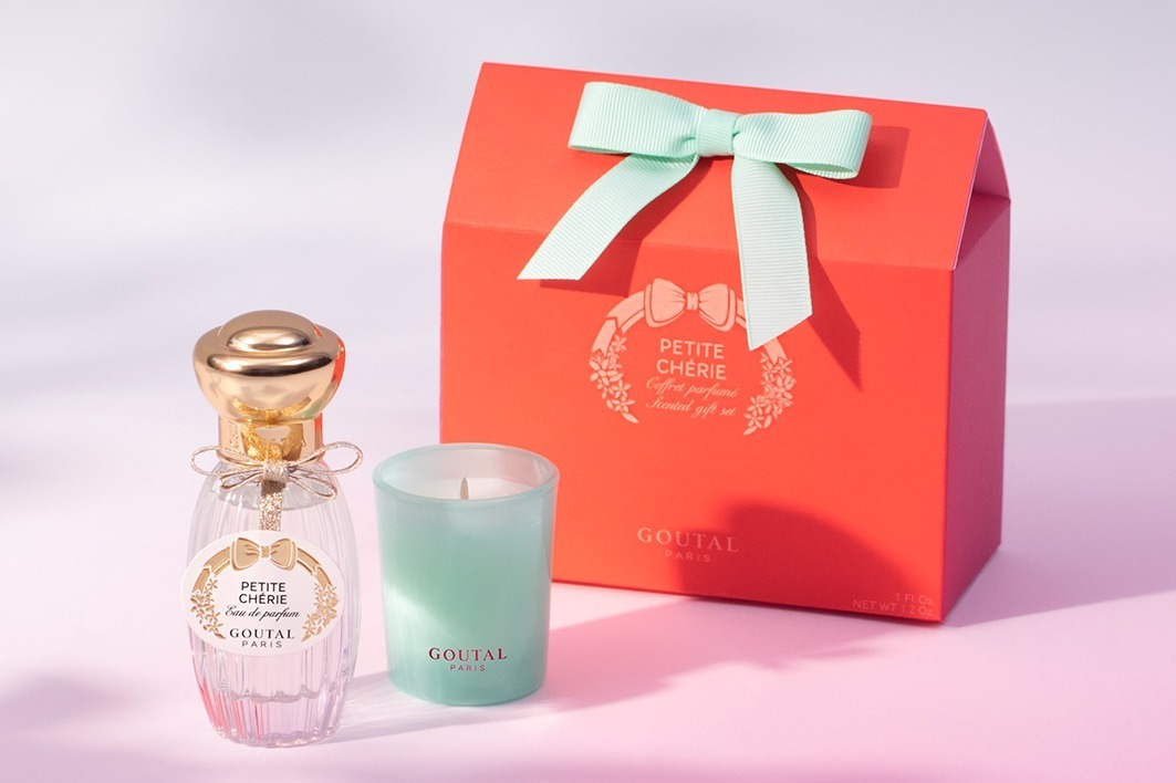 グタール“ピーチ＆ローズ香る”「プチシェリー」香水＆キャンドルの限定