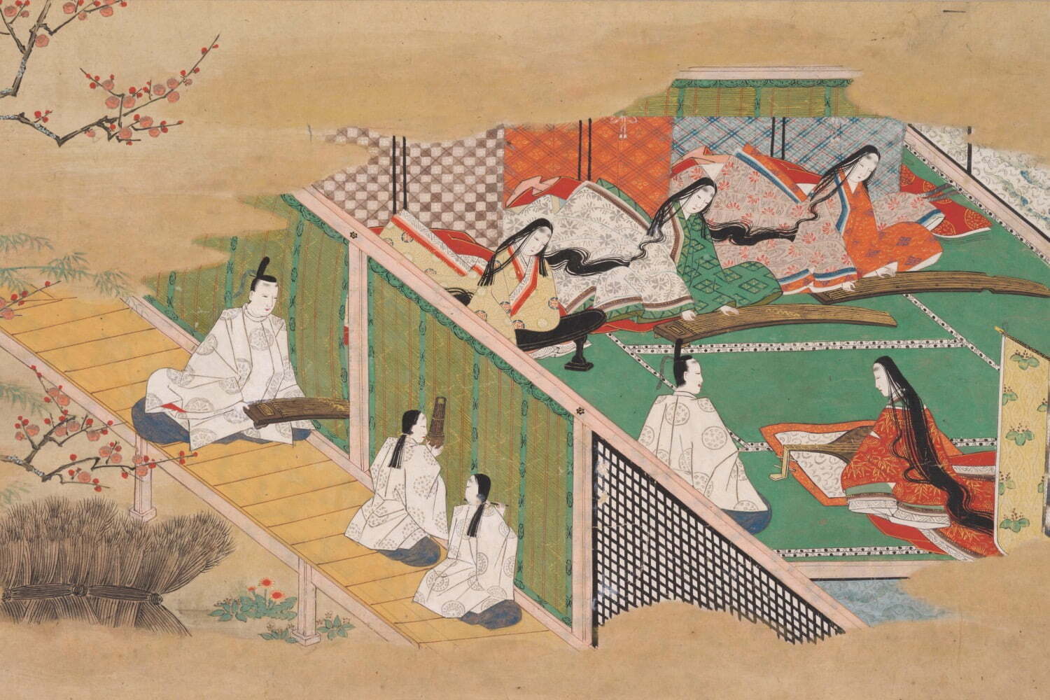 源氏絵”の展覧会、山口県立美術館で - 毛利博物館所蔵《源氏物語絵巻