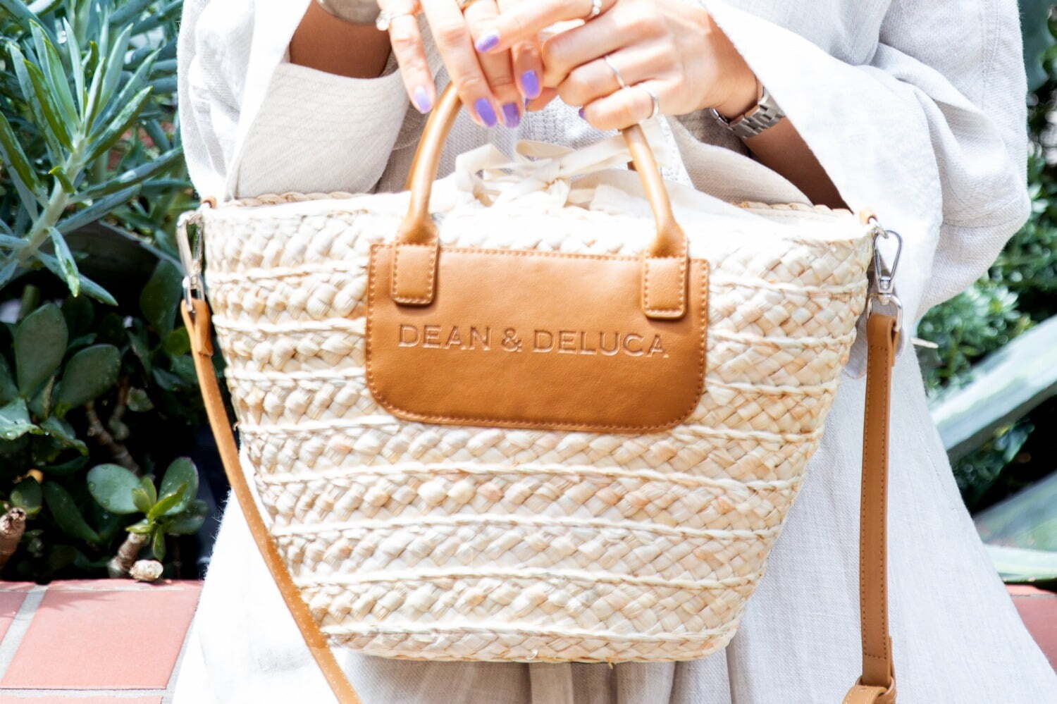 ディーン＆デルーカ×ビームス クチュールのかごバッグ、取り外し可能な