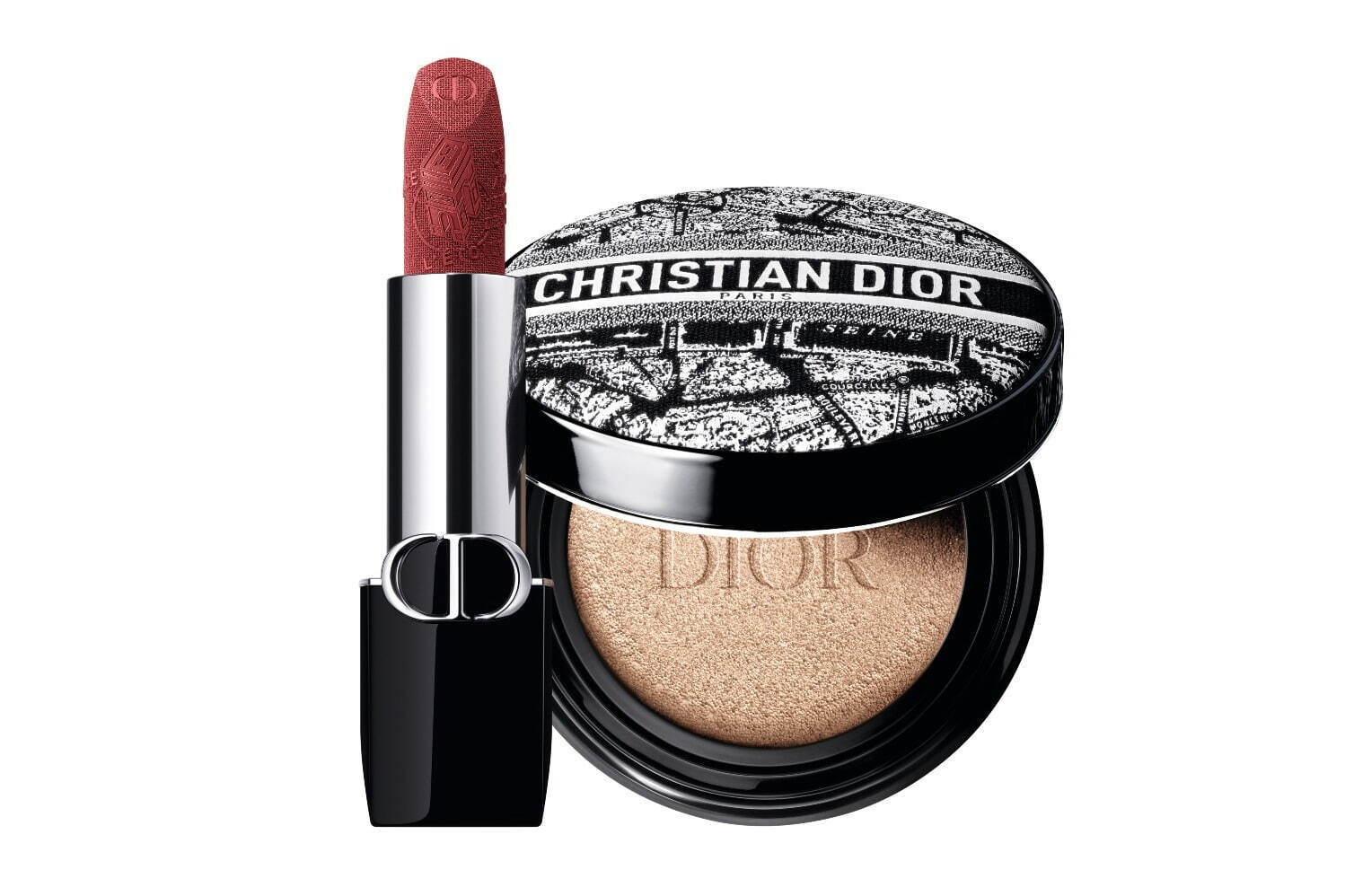 ディオール24年秋コスメ、「パリの街」描いた限定ポーチ付きアイ