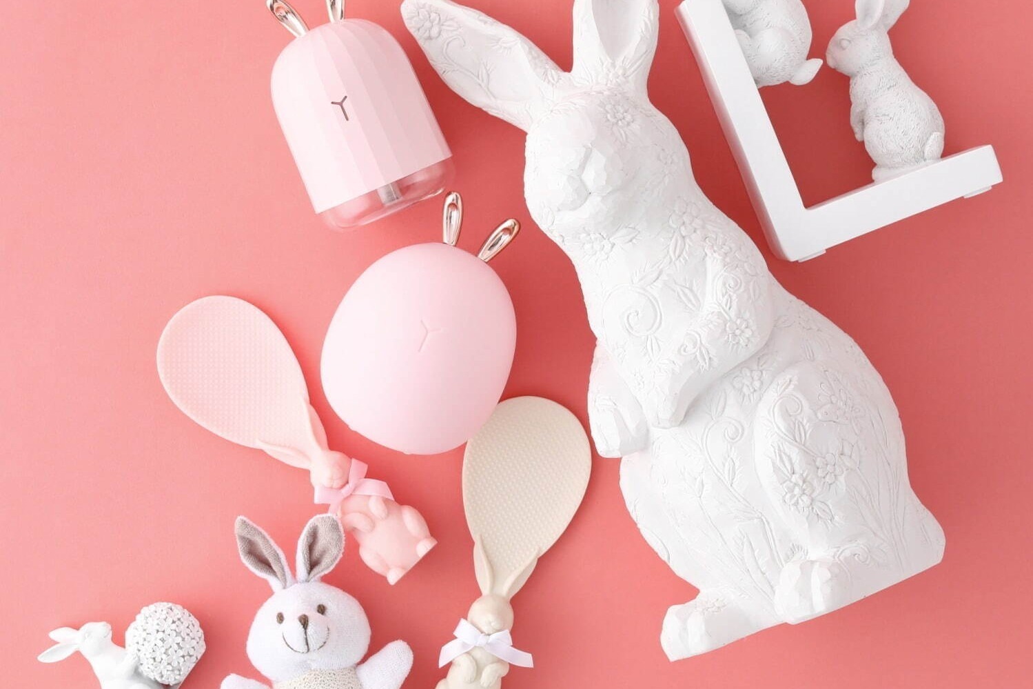 フランフラン23年干支「うさぎ」グッズ、“木彫り風”立つしゃもじ＆“ぽ