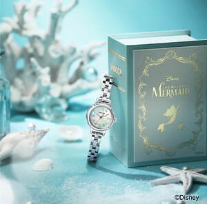 ウィッカからディズニー『リトル・マーメイド』の限定腕時計、白蝶貝の