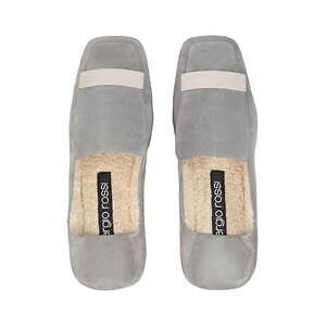 セルジオ ロッシ「sr1 スリッパ」新作、“もこもこ”インソール×スエード