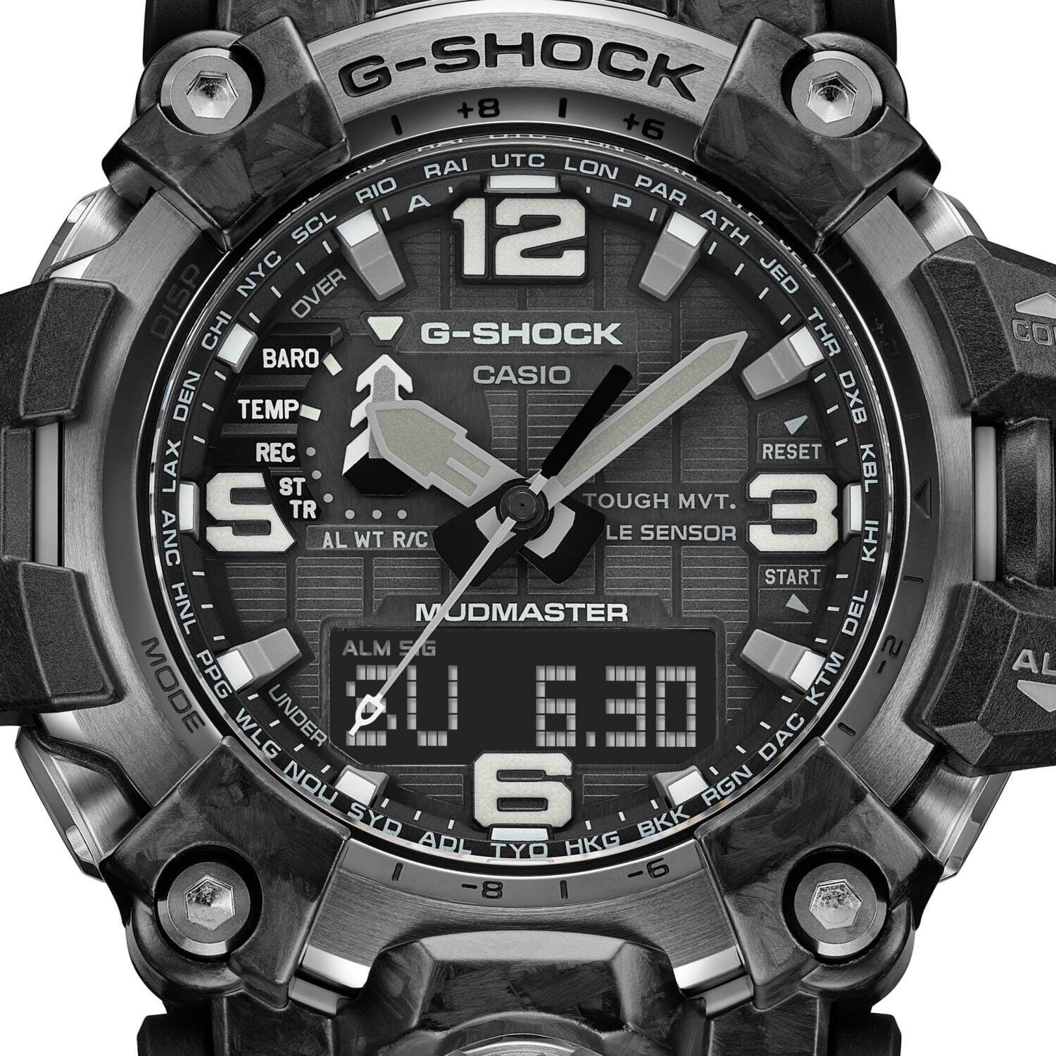 G-SHOCKの高機能腕時計「マッドマスター」が小型化、“極太”短針＆大型