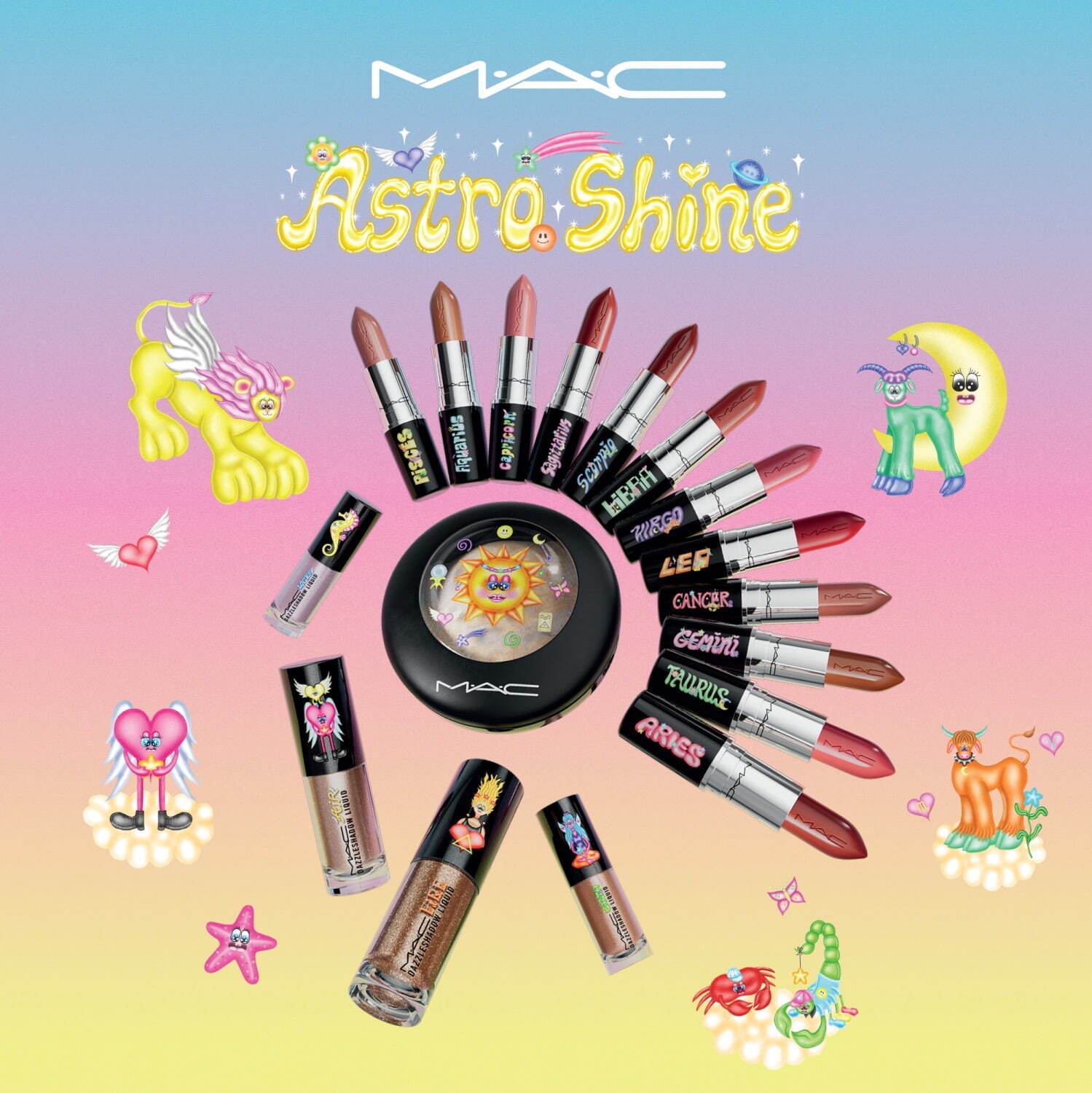 M·A·Cの23年秋「お守りコスメ」“12星座＆占星術のエレメント”着想