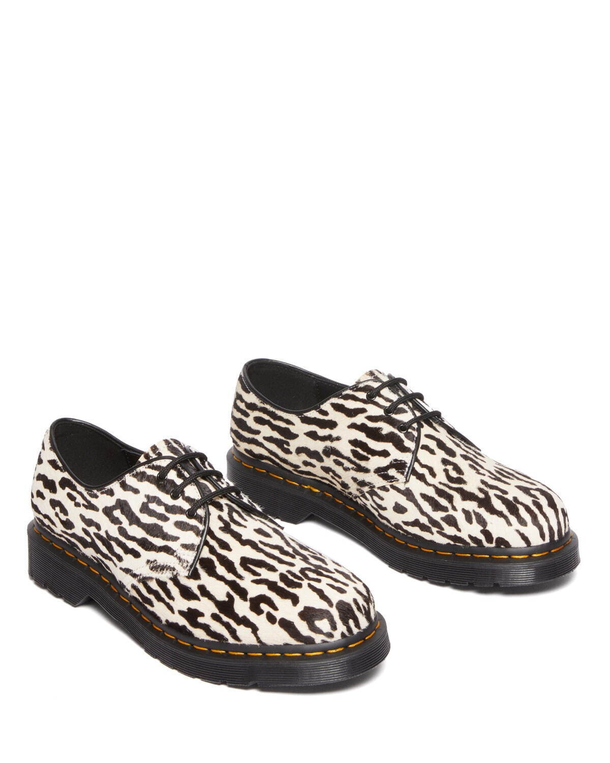 ドクターマーチン×ワコマリア「1461」3ホールシューズ、レオパード柄の
