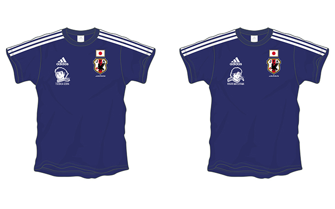 サッカー日本代表×キャプテン翼、コラボTシャツがアディダスから発売