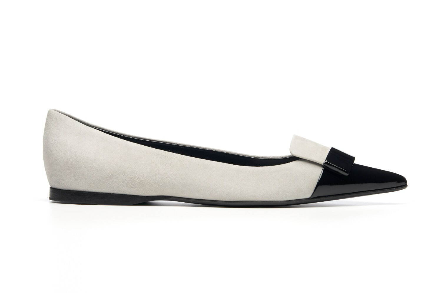 セルジオ ロッシ「sr1」シューズ、“グレースエード×ブラックレザー”の