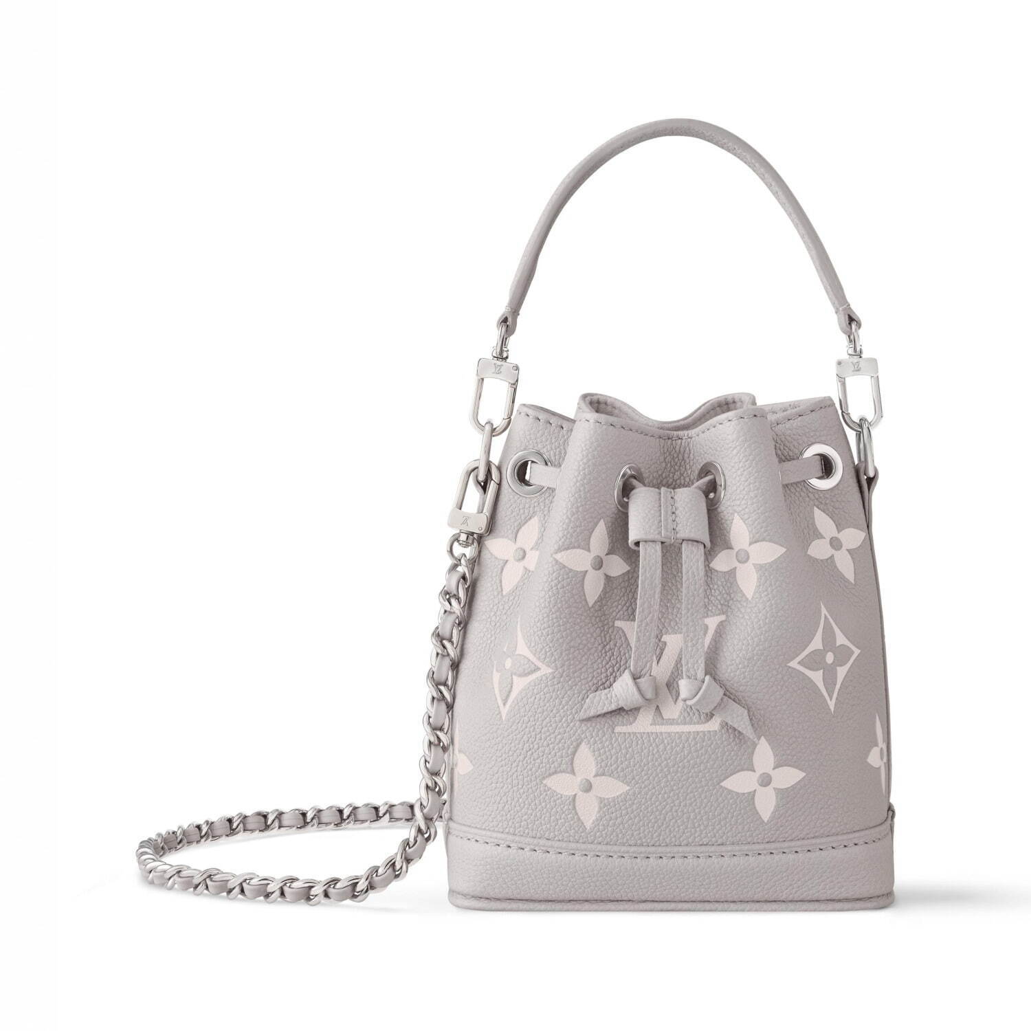 ルイ・ヴィトン25年春バッグ“バイカラー”モノグラム・レザーの「ナノ