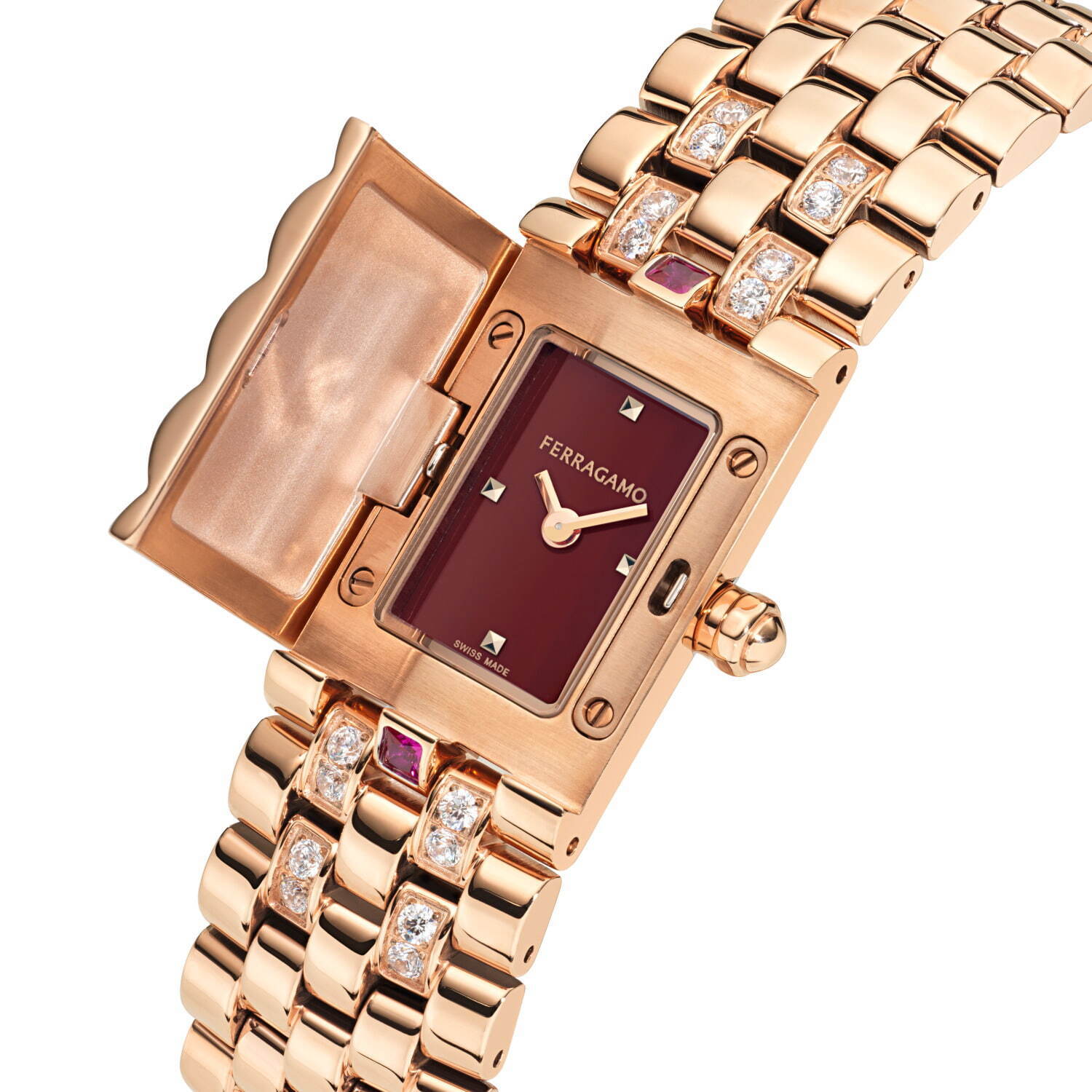 フェラガモ「フェラガモ シークレット」“隠された文字盤”が現れる