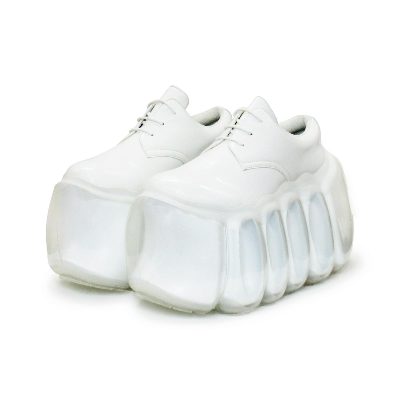 ミキオサカベ24年秋冬新作“11cm厚底クリアソール”「ハイバブル