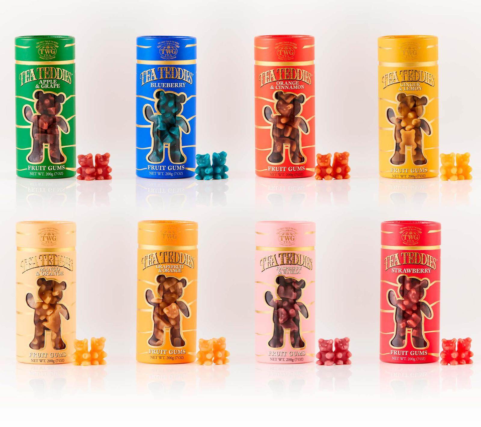 TWG Tea「テディベア型」フルーツグミ、お湯に入れると華やか“ホワイト