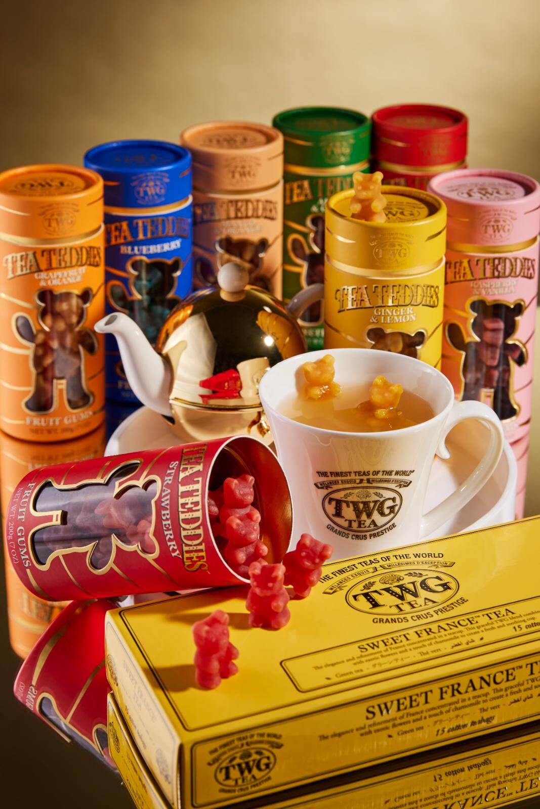 写真7/15｜TWG Tea「テディベア型」フルーツグミ、お湯に入れると