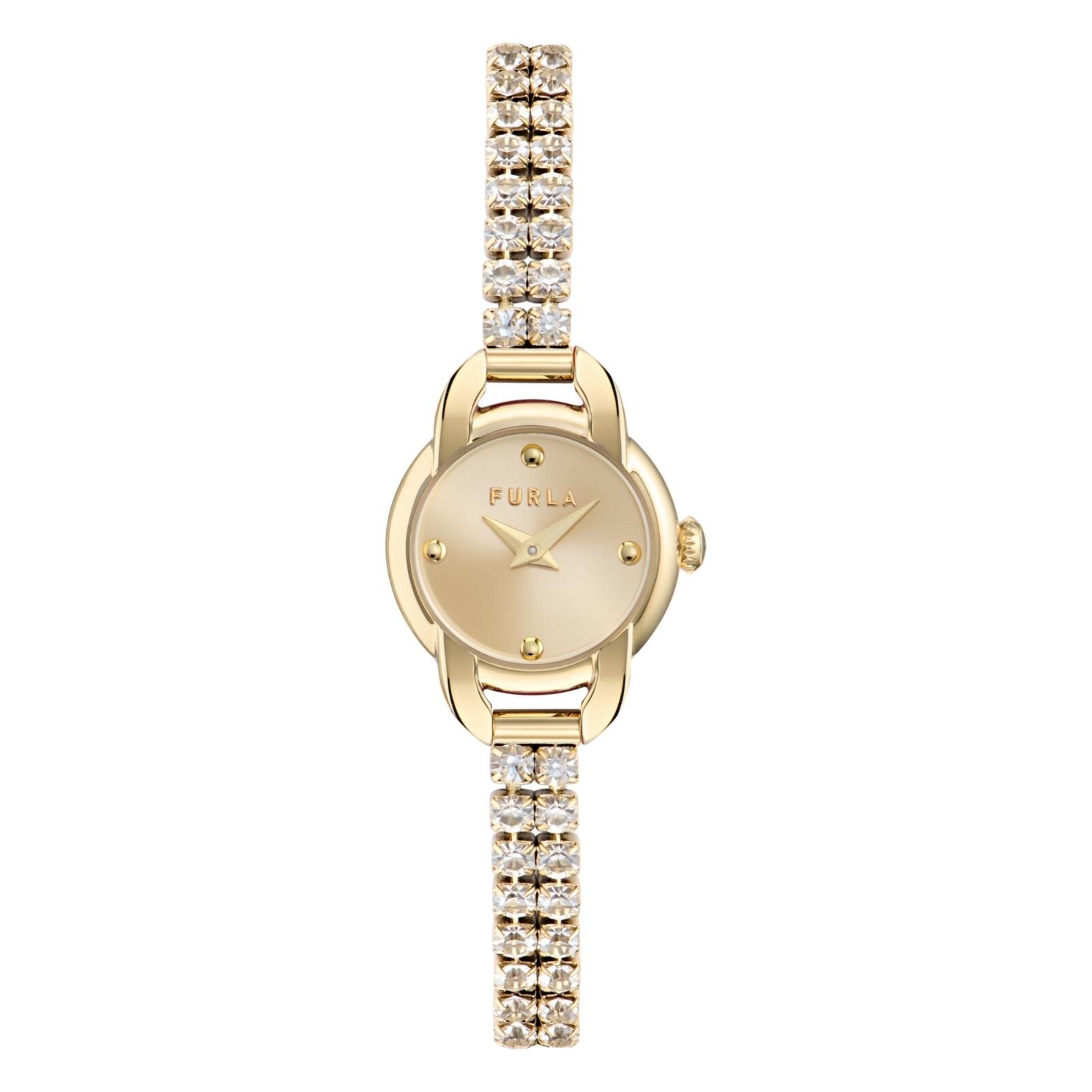 フルラ“ころんとミニサイズ”のジュエリー風腕時計、クリスタルorレザー