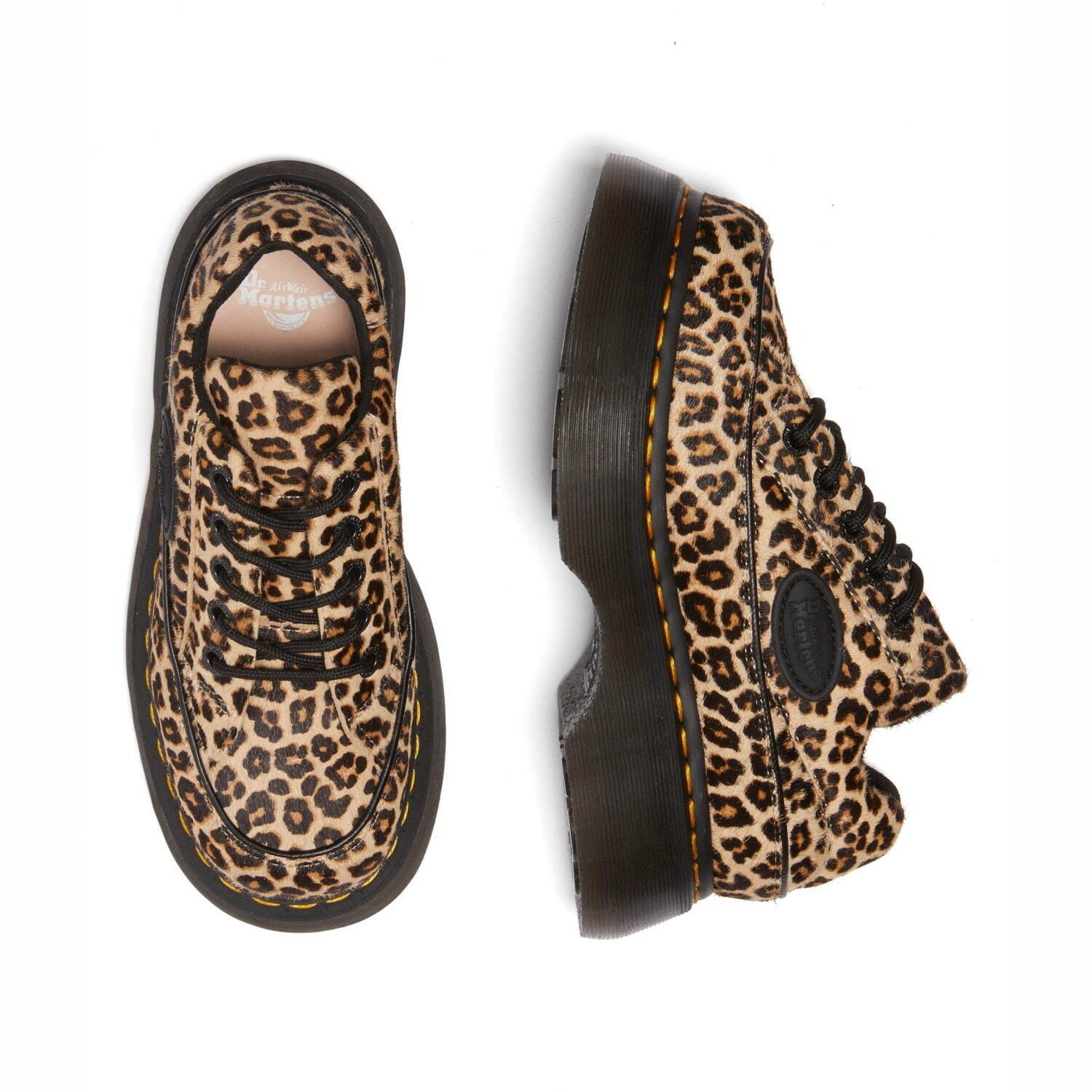 ドクターマーチン“レオパード柄”の厚底5ホールシューズ＆メリー