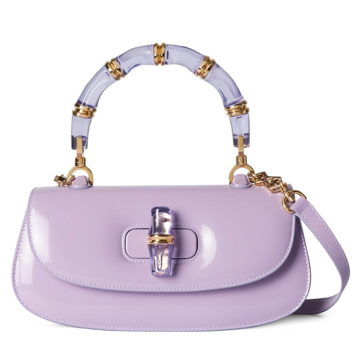 グッチのアイコン“バンブーバッグ”、クリアタイプやレザーのバンブー