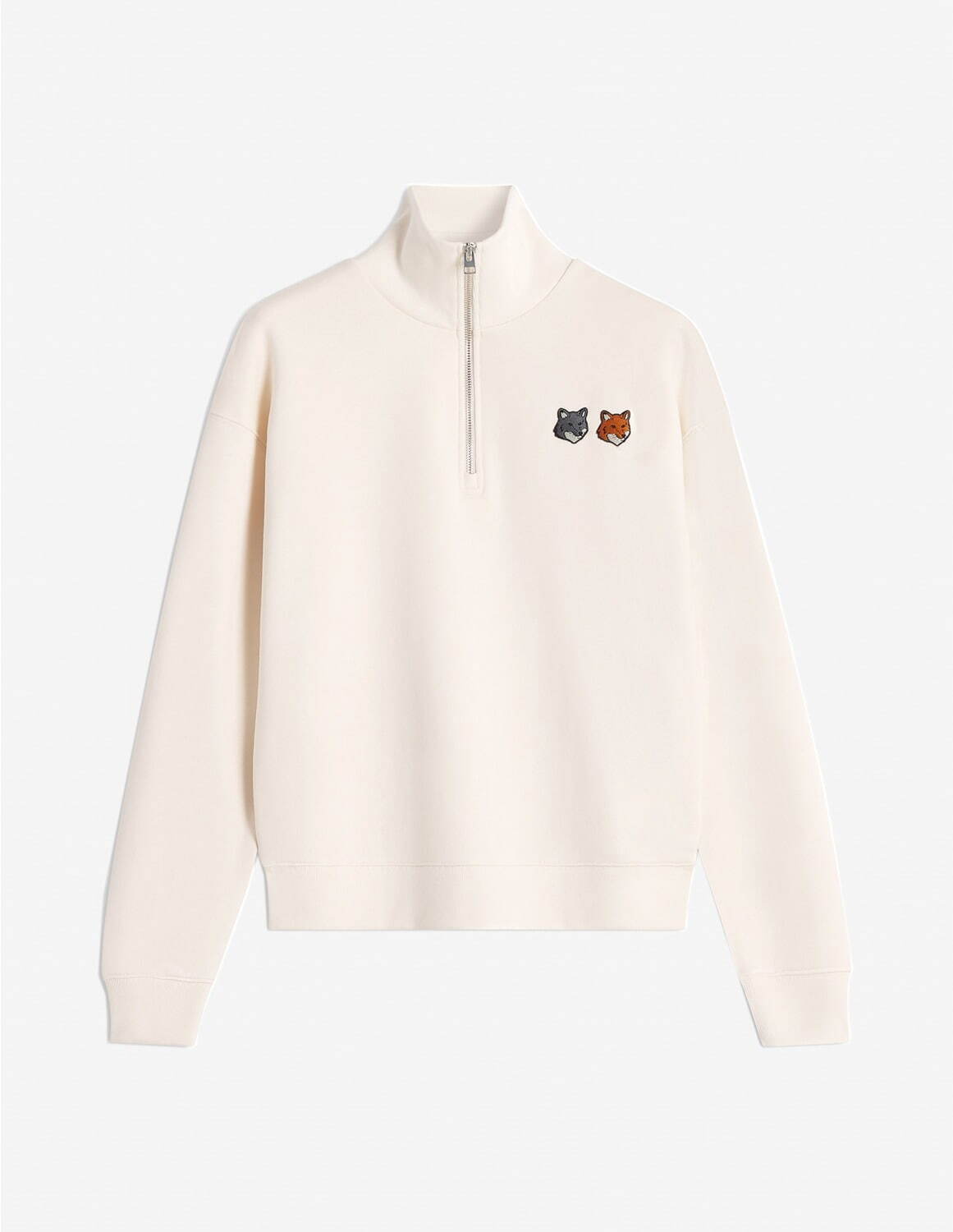 メゾン キツネ「ダブルフォックスヘッド」ロゴ刺繍の新作ウェア