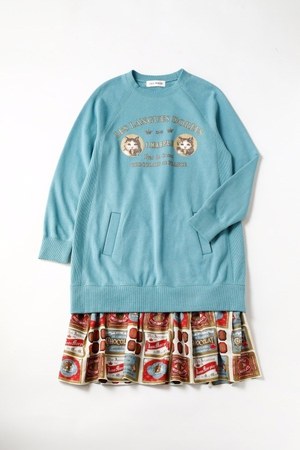 ジェーンマープル「ショコラ クラシック」チョコレート柄のワンピース