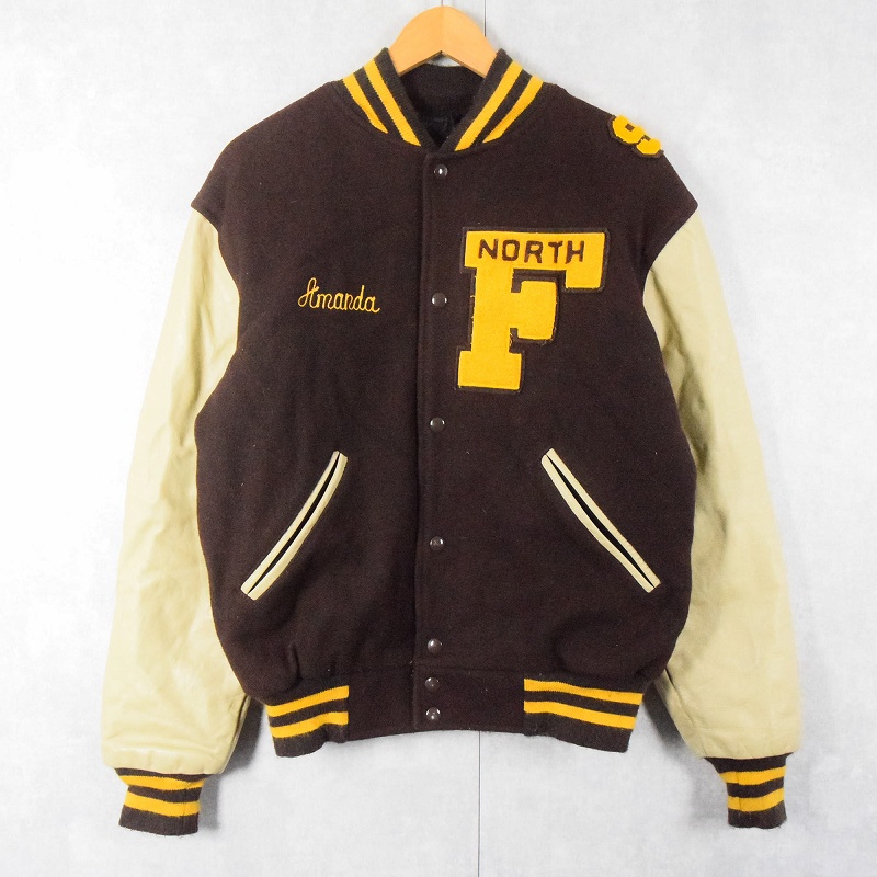 60年代 60s 茶色 ブラウン アイボリー アワードジャケット アメリカ製