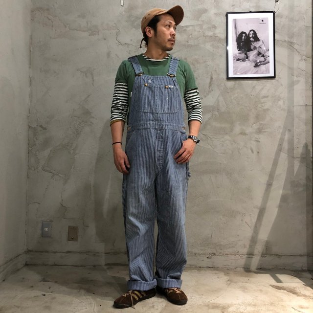 70年代 リー ジーパン ジーンズ アメリカ製 ストライプ つなぎ