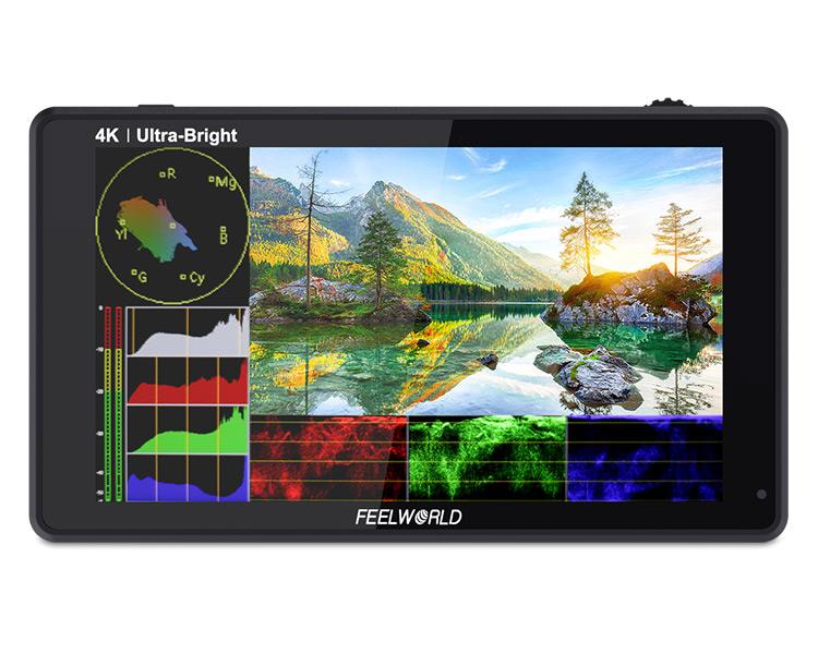 FEELWORLD LUT6 6 Inch 2600nits HDR/3D LUT Touch Screen DSLR Camera