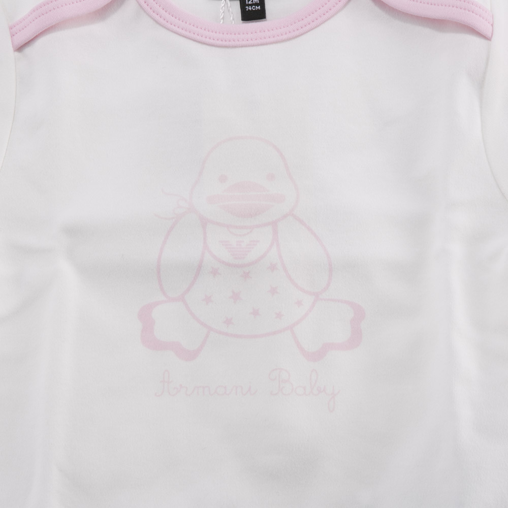 アルマーニ ベビー ARMANI BABY 半袖ロンパース 3Pセット 6YHV12