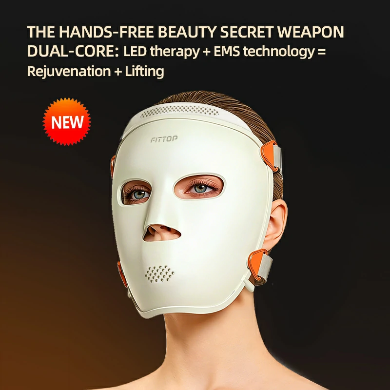EMS Red Light Therapy Facial Beauty Mask Factory - FITTOP