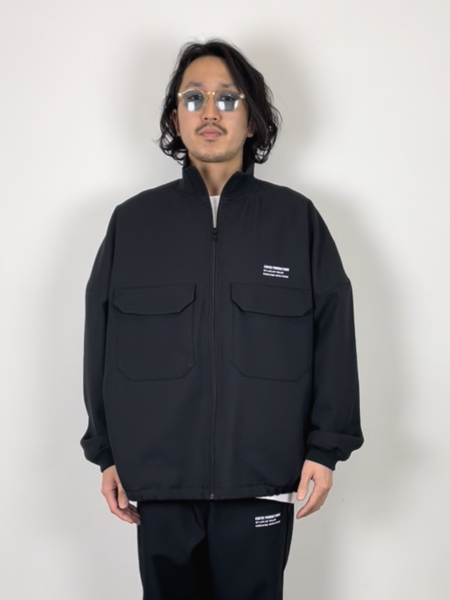 COOTIE / Poyester Twill Track Jacket -Black-