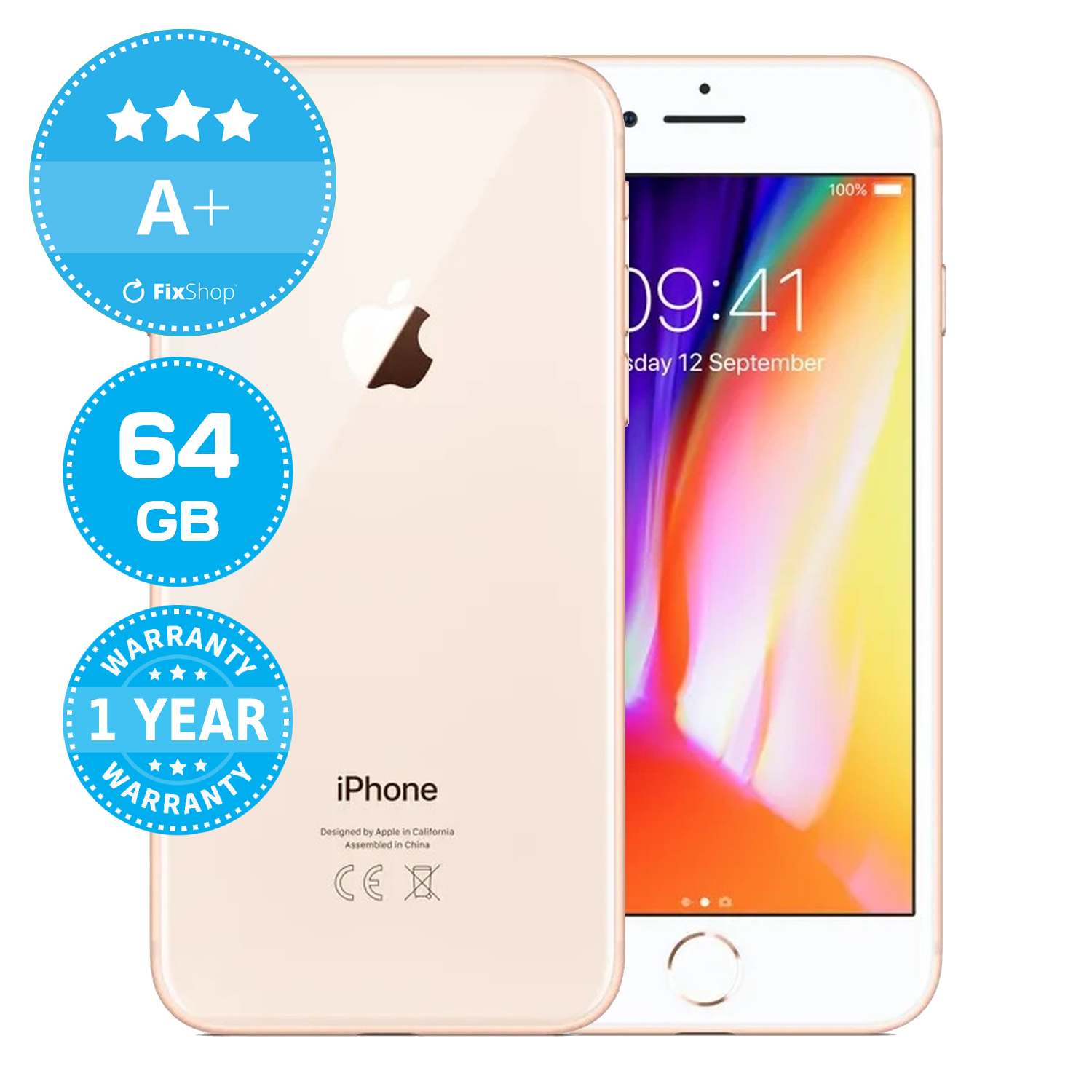 Apple iPhone 8 Gold 64GB A+ Recondiționat | FixShop