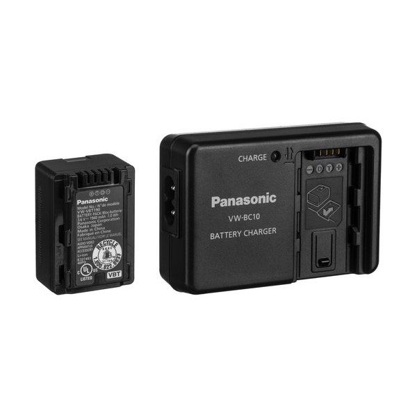 Panasonic Battery and Charger Kit for Select Camcorders VW-PWPK