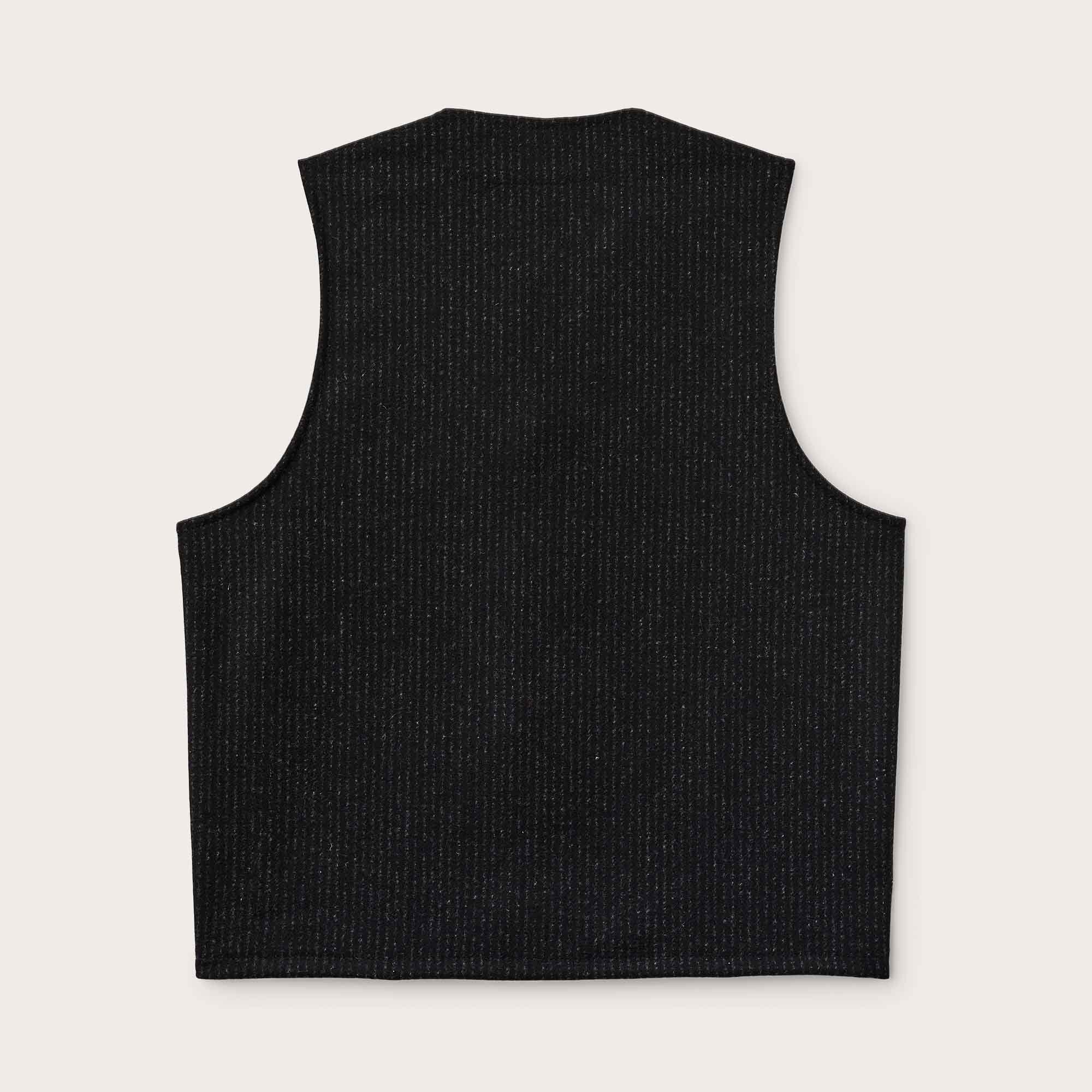 Mackinaw wool vest by Filson | Black charcoal / rop (Grey)