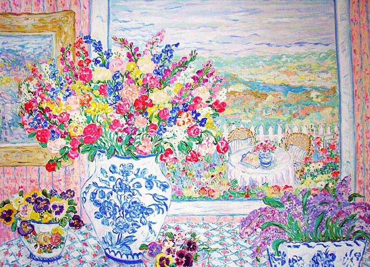 レスリーセイヤー「クリスタルベイス」シルクスクリーン 直筆サイン