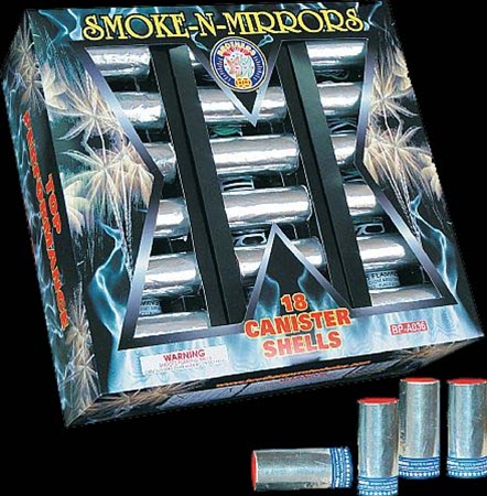 Smoke-n-Mirrors Re-loadable Canister Shell Fireworks | 1.75