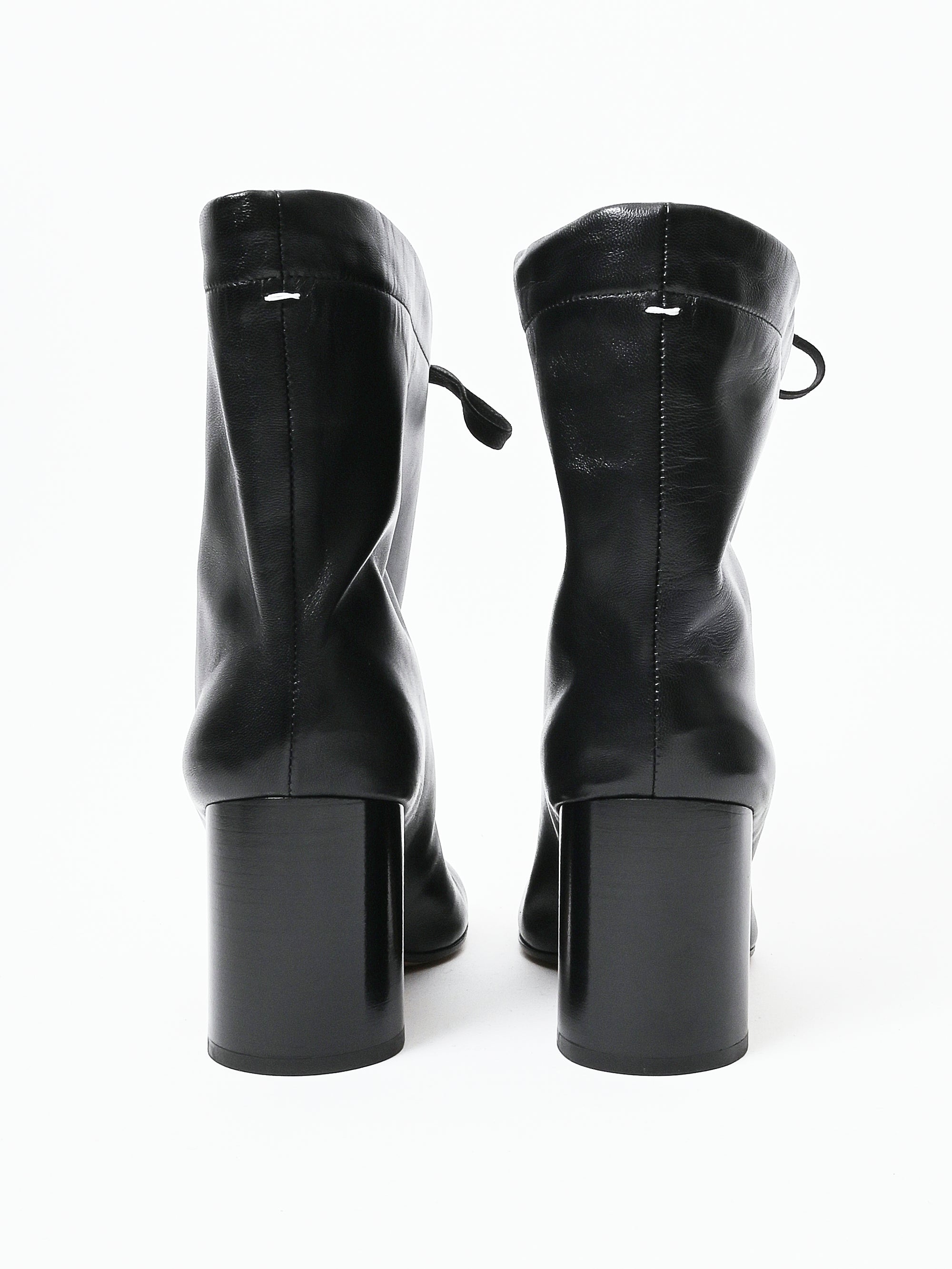 Maison Margiela - Black Tabi Drawstring Ankle Boots – Frances May