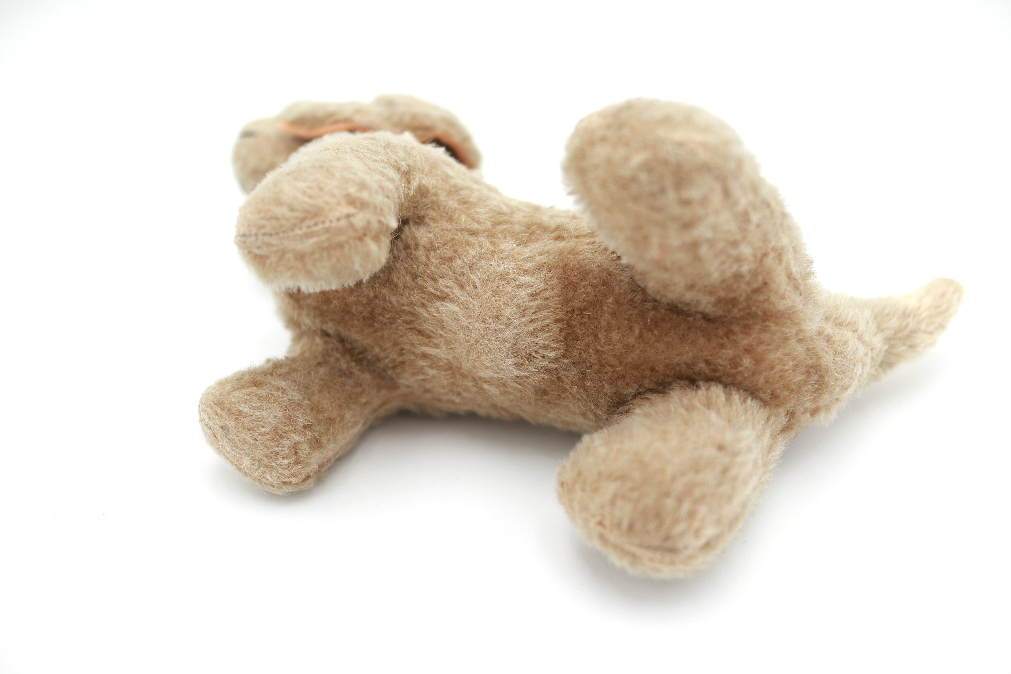 愛くるしさたっぷり! ヴィンテージぬいぐるみ・ダックスフント(クリーム)