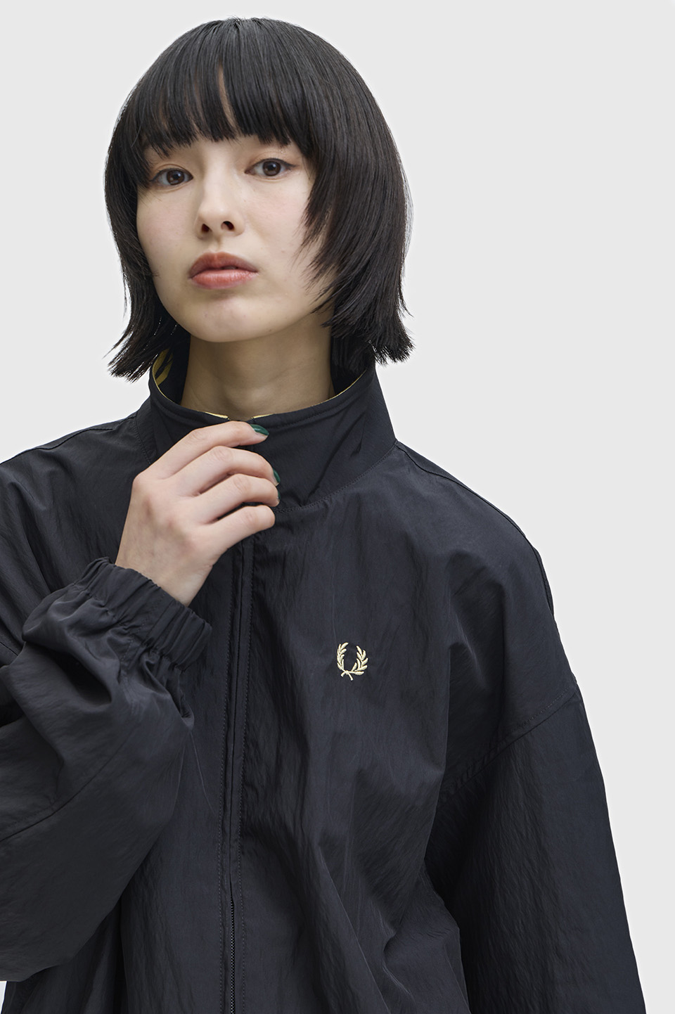 Zip Through Jacket(8 90A：BLACK / CHAMPAGNE): | FRED PERRY JAPAN