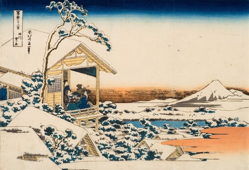 冨嶽三十六景 礫川雪の且 | 葛飾北斎 | 収蔵品詳細 | 作品を知る