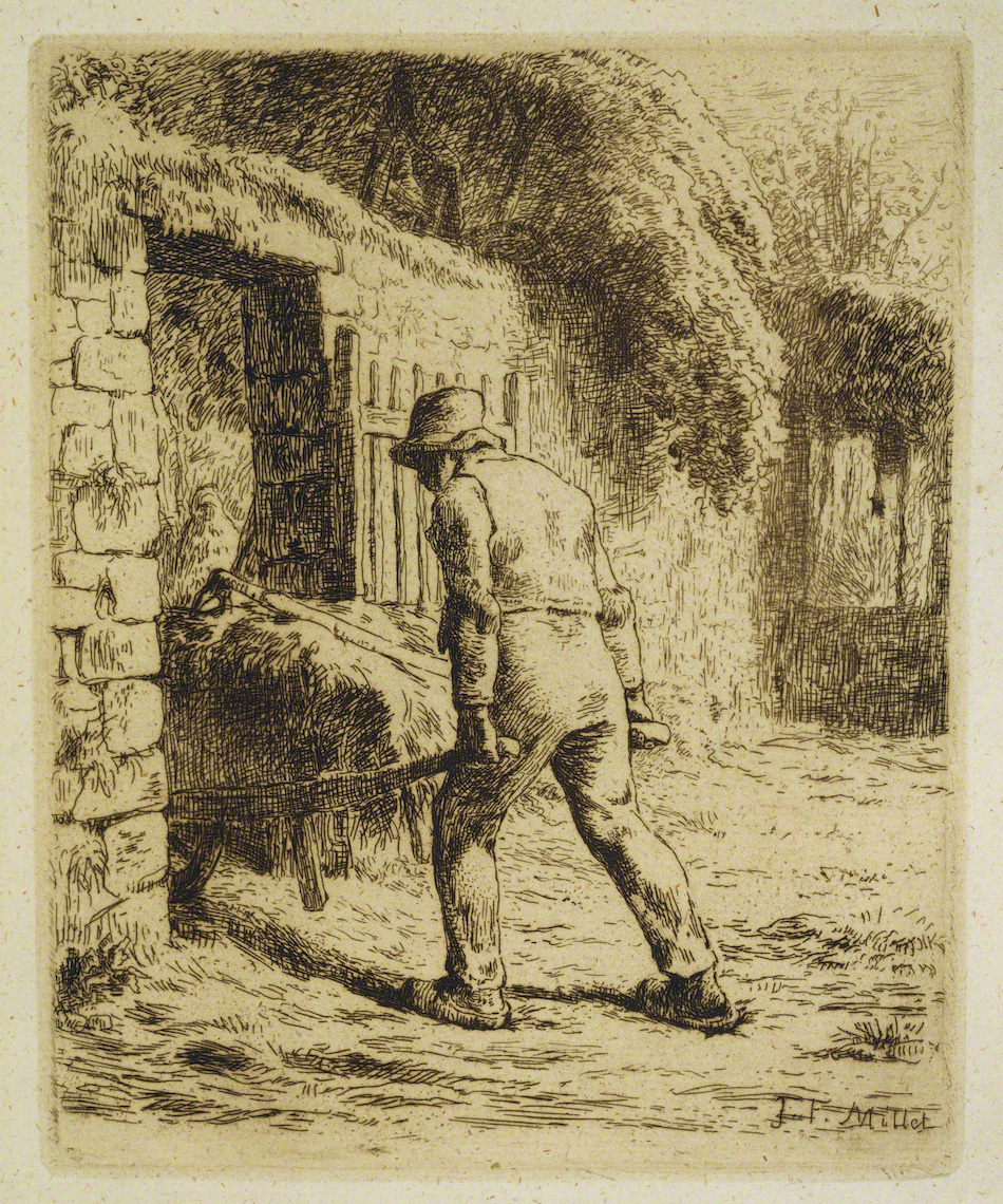 手押し車の男 | ジャン＝フランソワ・ミレー | 収蔵品詳細 | 作品を