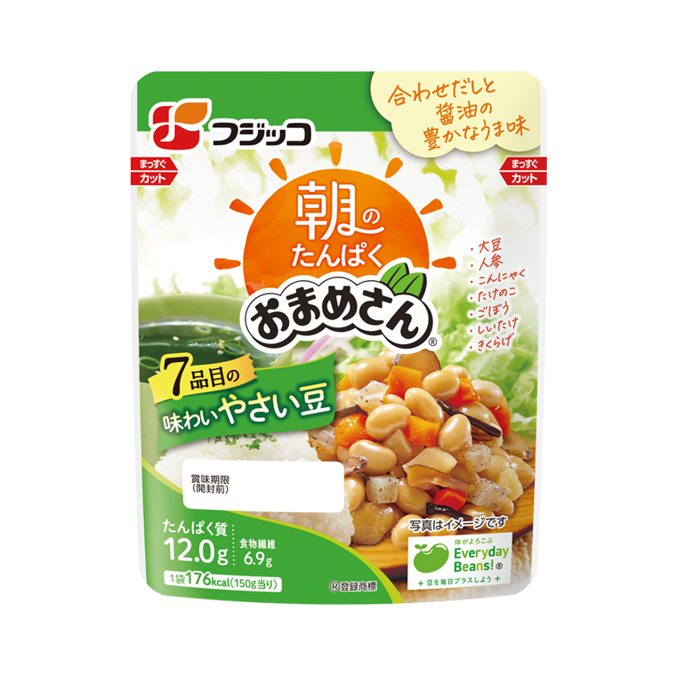 朝のたんぱく おまめさん 7品目の味わいやさい豆｜煮豆｜商品情報