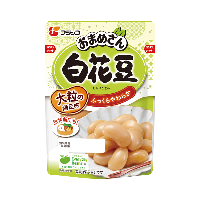 おまめさん 白花豆｜煮豆｜商品情報｜フジッコ株式会社