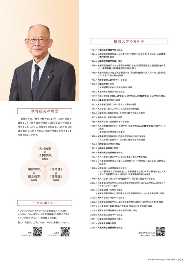 福岡大学 大学案内2025