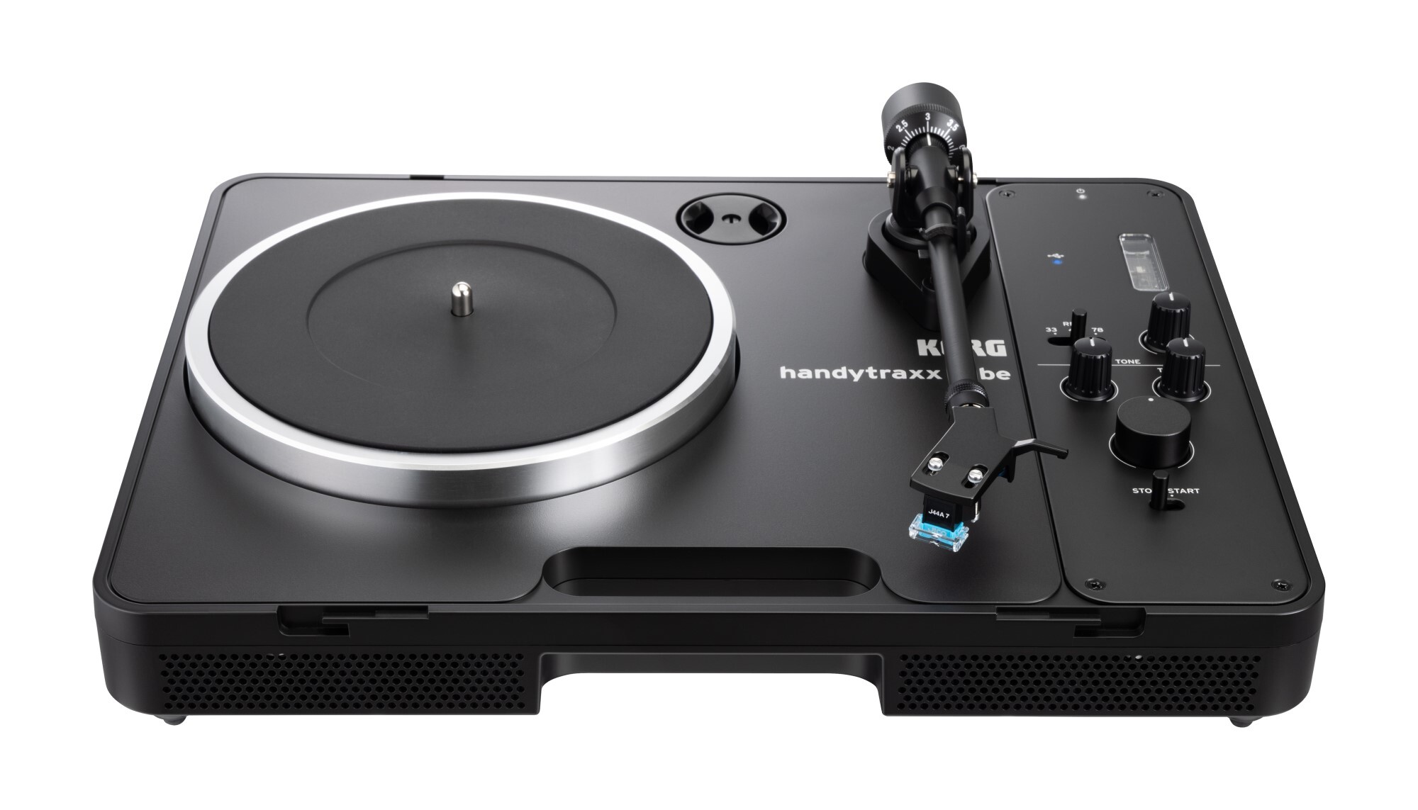 Korg handytraxx tube Portable Turntable, Tube-Enhanced Sound, PCM