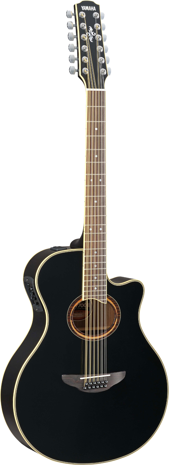 Yamaha APX 12-String Acoustic Electric - Black 12-String Thinline