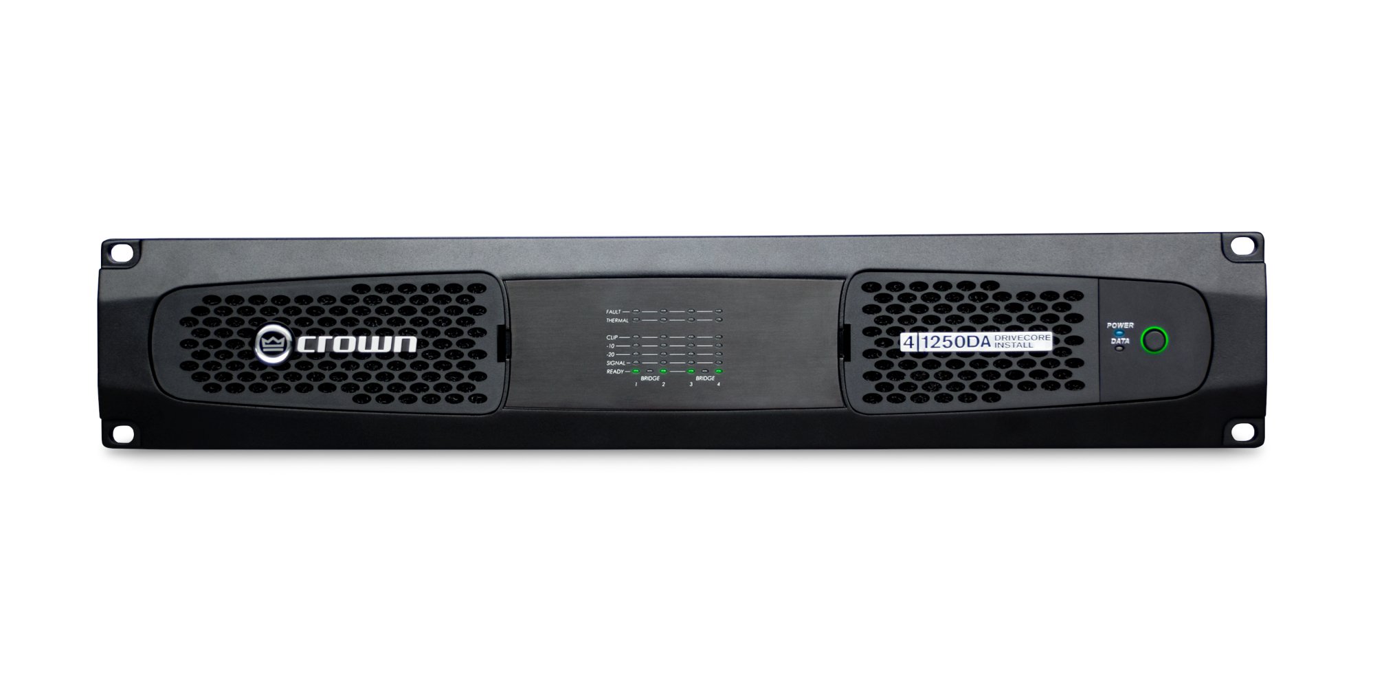 Crown DCi 4|1250DA 4-Channel Power Amplifier with Dante, 1250W at