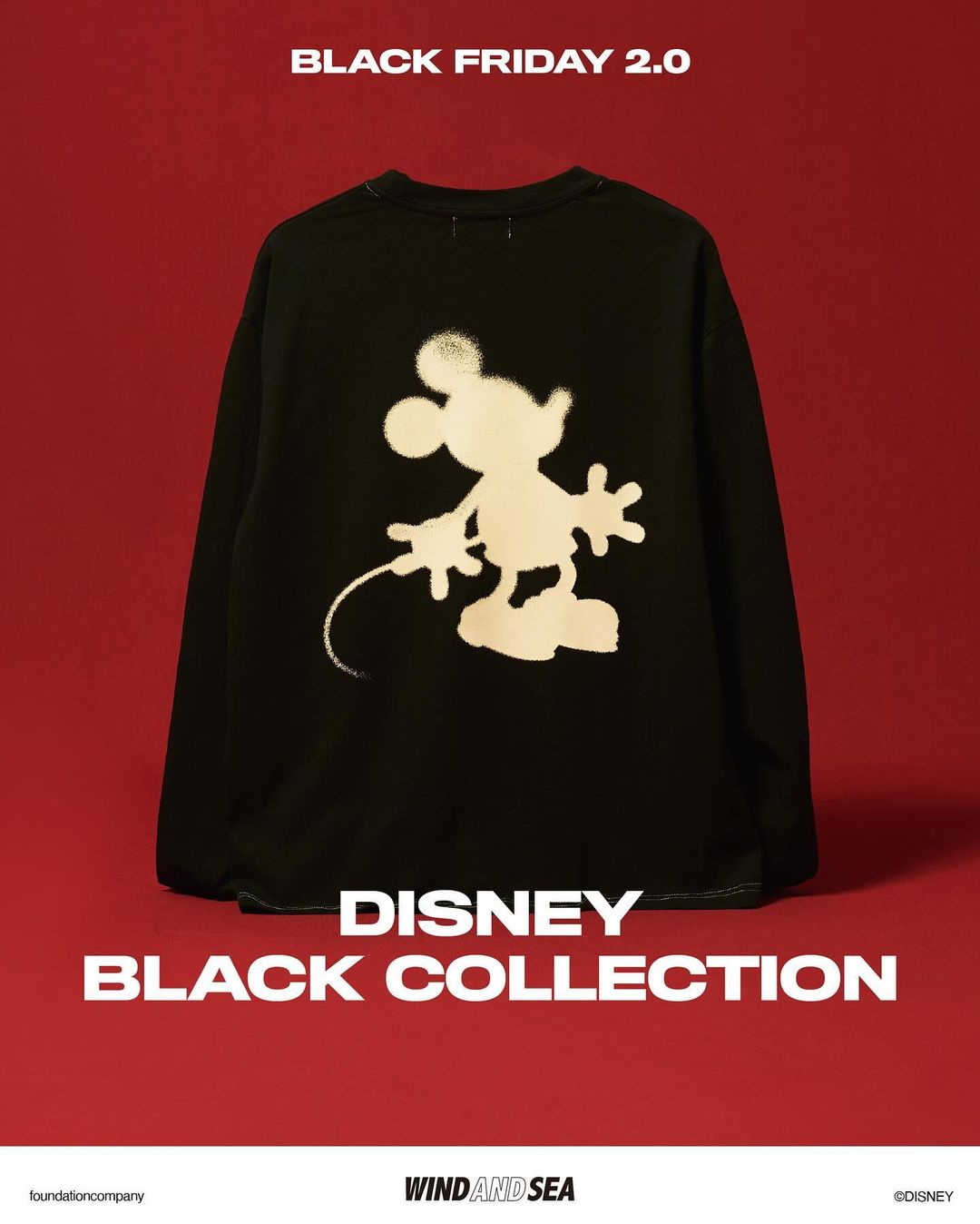 WIND AND SEA × DISNEY BLACK COLLECTION “BLACK FRIDAY 2.0″が2024年